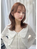 ボタン テンジン(VOTAN tenjin)&nbsp;【votan_はまひ】オレンジカラー/ブリーチなし/顔周りカット