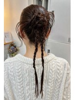 ナウアズ(now as.)&nbsp;タイトなカチモリヘアアレンジ【yuki】【now as.明石】