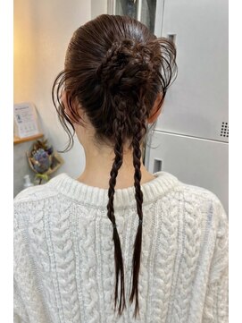 ナウアズ(now as.) タイトなカチモリヘアアレンジ【yuki】【now as.明石】