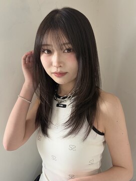 ベイルーム(BAYROOM by HONEY omotesando) レイヤーカット/ダークブラウン/顔まわりカット