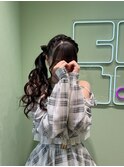 立体リボン/あみかちゅヘア/リボンヘア