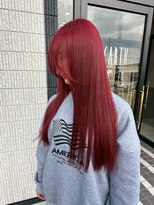 アース 星ヶ丘店(HAIR & MAKE EARTH) 鮮烈な発色「チェリーレッド」で圧倒的な存在感を