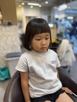 アンサ 長岡天神店(ANSA)&nbsp;愛されキュート前髪ぱっつん×ナチュラルボブで創るお洒落キッズ