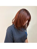 ヘアーコンセプト アイアイオ(HAIR CONCEPT iio)&nbsp;ミルクティーベージュに色落ちするオレンジカラー