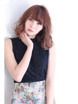 オーロ 武庫之荘店(ORO) 厚めバングのボルドークラシカルウェーブ