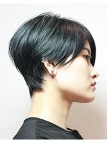 ヘア デザイン リスク(HAIR DESIGN RISK)&nbsp;【RISK 高橋勇太】黒髪でシルエットが完璧な束感モードショート