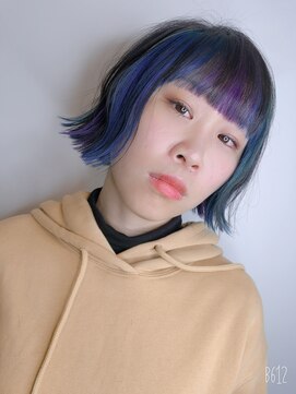 シーデン(C-den) 魅惑のEarthカラー×切りっぱなしボブ×ユニコーン×イルミナ