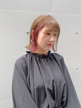 フラム 渋谷(flamme) 【flamme】milk beige × pink