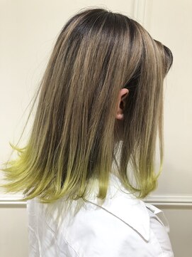 カシータ ヘア リゾート イオンモール熱田店(Casita hair resort) 裾カラー×グラデーション×外ハネ