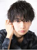 ナチュラル束感×ツーブロックショート