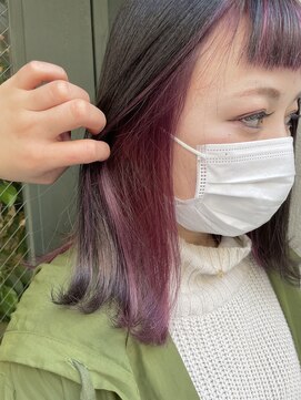 マーシュ(marshu) ピンクパープル インナーカラー♪