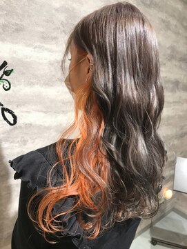 ヘアー ブランコ(hair Blanco) 全然カラー&インナー♪ペールオレンジ