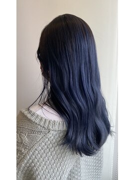 アンバースデー(UNBIRTHDAY) 韓国風ブルーグレー/青髪暗髪ネイビー