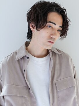 ヘアサロン ガリカ 表参道(hair salon Gallica) 【中村飛鳥】大人ナチュラルマッシュ/かきあげ七三アップバング