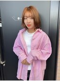 【竹之内蔵人】フェミニンミディ/くびれボブ/透明感ブラウン