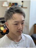 スモーキーシルバーフェードブロック