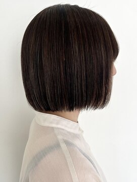 ウル 表参道(HOULe) 艶髪 ボブ 髪質改善  ベージュカラー 酸熱 透明感カラー