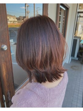 アーチテクトヘア(Architect hair by Eger) くびれレイヤー×ピンクベージュ