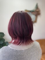 エルフゥ(Elle fou)&nbsp;チェリーピンク　くびれボブ