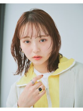 リトル 足利(little) 顔まわりカット×ニュアンスパーマ風スタイル