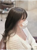レイヤーカットナチュラルハイトーンデザインカラー[日野駅]