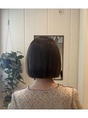 ミントベージュ　×  ミニボブ