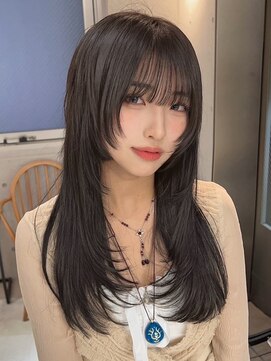 サンド 鹿児島中央(sand) @sei___sandレイヤーカット/韓国ヘア/ロングヘア/鹿児島中央駅