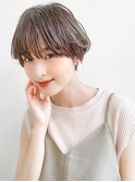 ★前下がりショートボブハンサムショートカットカラーパーマケア
