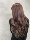 暖色系カラー/艶カラー/レッド/ブラウン/ロング