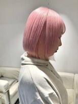 ベレーザ 渋谷(BELEZA)&nbsp;11572艶髪ホワイトピンクラベンダーミルクティー韓国風巻きボブ