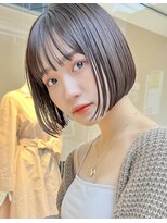 ティア(Tia.) 縮毛矯正/髪質改善トリートメント/ミディアムヘア/グレージュ