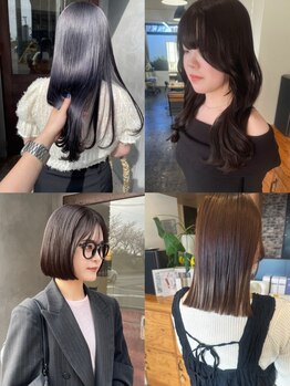 エンス(en:s)の写真/髪のダメージを最小限に抑えた施術で髪の芯から潤いを与え艶感UP☆思わず触りたくなる美髪に♪【新潟万代】