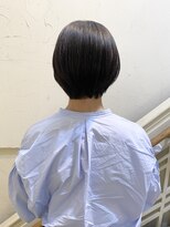 モリオ フロム ロンドン 成増店&nbsp;【morio成増/一戸】黒髪耳かけ丸みショート