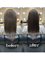 ツヤと髪 クリム(crim)&nbsp;髪質改善エステカラー　ロング　白髪染め　30代、40代、２０代