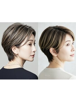 髪質改善トリートメントで大人髪に艶と潤いをお届け♪[表参道駅/脱白髪染め/ハイライト/白髪ぼかし]