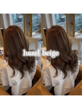 タブーセントラル(TABOO Central) ブリーチなしダブルカラー　髪質改善カラー　ヘーゼルベージュ