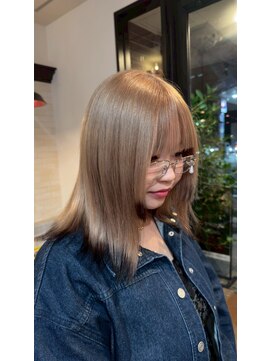 ボアップ 松山店(boappu) #裾カラー#ブリーチ#ブロンド#ブラック