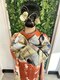 エム 神戸三宮('em)の写真/【和装結婚式などの着付けも◎】着物でのイベントもプロの着付けで苦しくないのに着崩れ知らずの仕上がり♪