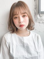 アグノス 青山(Agnos) 薄め前髪モテ髪くびれボブシースルーバングワンカール