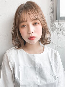 アグノス 青山(Agnos) 薄め前髪モテ髪くびれボブシースルーバングワンカール