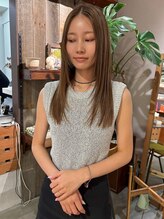 アルク(alku)&nbsp;ブリーチなしダブルカラー/オリーブベージュ/顔まわりカット