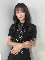 ペレ 栄 アネックス(PELE栄ANNEX) 韓国 くびれロング レイヤー ワンホンヘア 小顔前髪