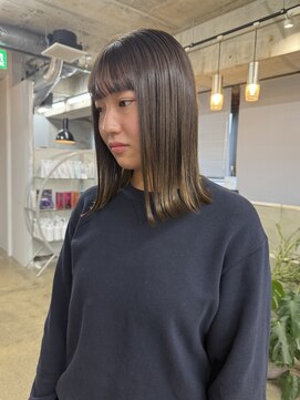 リラクオーレ 三宮 元町(LIRA CUORE) 艶髪ミディアムボブ