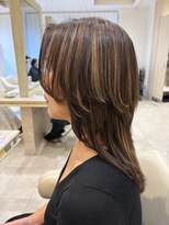 アッシュ 仙川店(Ash)&nbsp;30代40代50代脱白髪染めウルフレイヤー白髪ぼかしハイライト