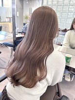 サンクマーケット 渋谷(cinq MARKET)&nbsp;渋谷ブリーチカラーハイトーンカラーミルクティーベージュ韓国