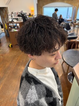 メンズアンダーバーホワイト 南海難波店(Men's _WHITE) メンズツイスパ/メンズパーマ