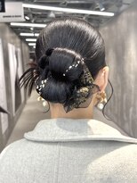 ピークアブー 原宿ハラカド(PEEK-A-BOO)&nbsp;ヘアセット 結婚式ヘア タイトヘア カチモリ シニヨン お団子