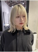 ハッシュボブ/透明感カラー/レイヤーボブ/ハッシュカット
