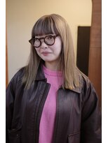 チャプター 問屋町(chapter)&nbsp;髪質改善ケアブリーチダブルカラーミルクティーベージュ韓国ヘア