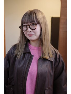 チャプター 問屋町(chapter) 髪質改善ケアブリーチダブルカラーミルクティーベージュ韓国ヘア